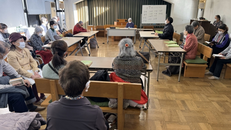 東京シロアム会クリスマス礼拝の様子